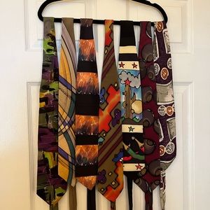 17 - Beautiful Hand Painted ROBERT DASKAI ties. All like new.